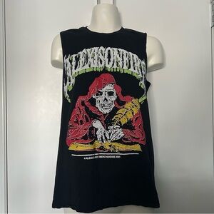 Gildan Alexis On Fire 2021 Grim Reaper Merch Reworked Sleeveless Top